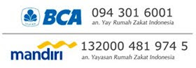 REKENING DONASI ZAKAT INFAQ & SHODAQOH