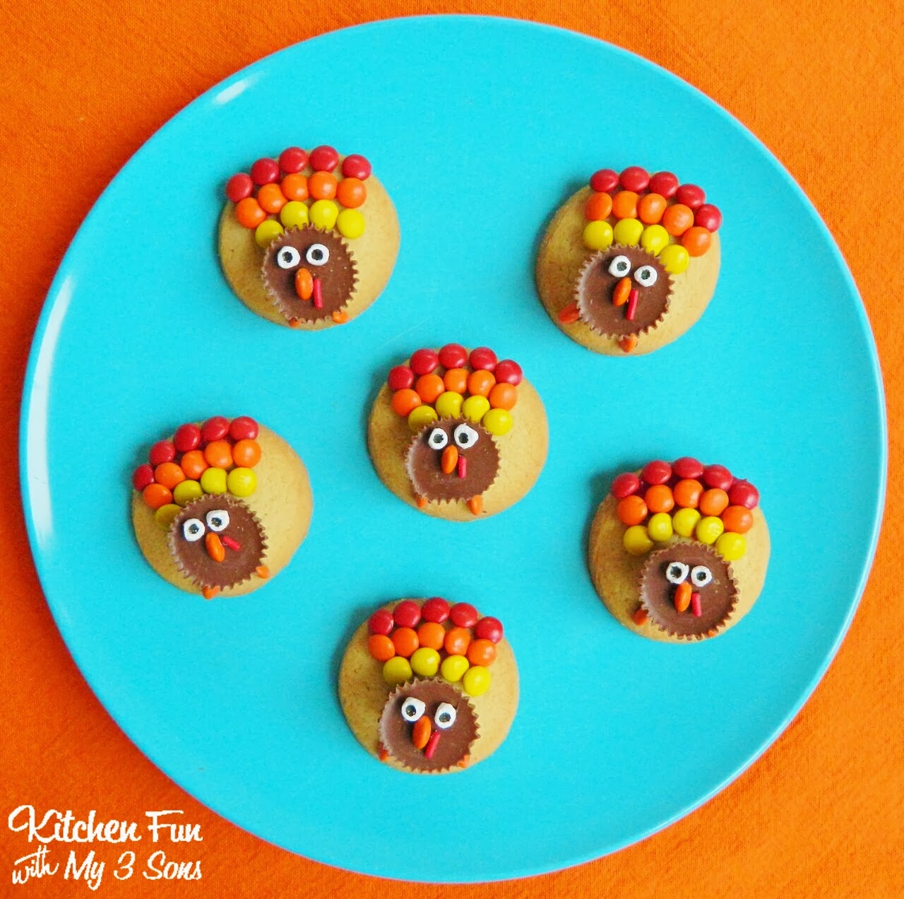 Easy Reese's Peanut Butter Cup Turkey Cookies Kitchen Fun With My 3 Sons