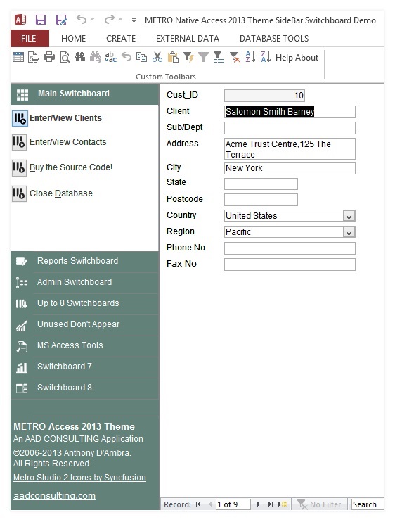 microsoft access themes download