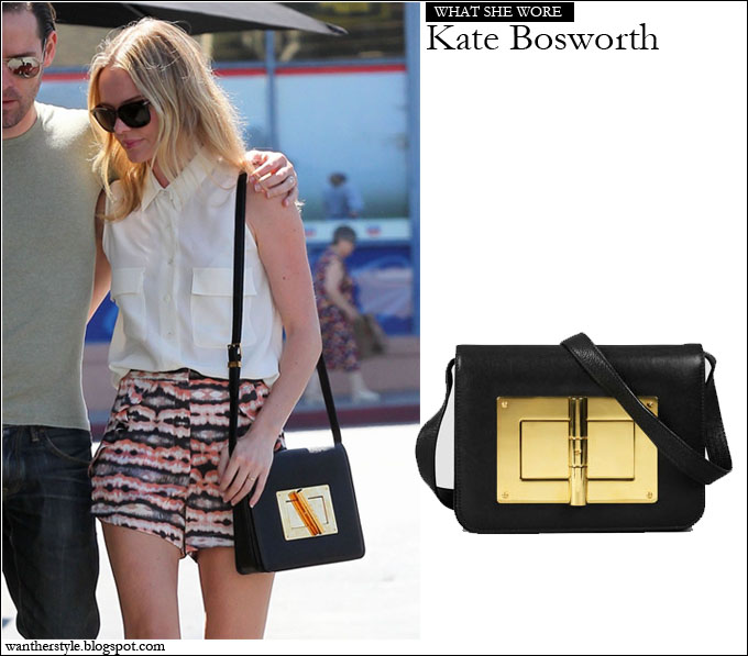 WHAT SHE WORE: Kate Bosworth with Tom Ford shoulder Natalia bag ~ I want  her style - What celebrities wore and where to buy it. Celebrity Style