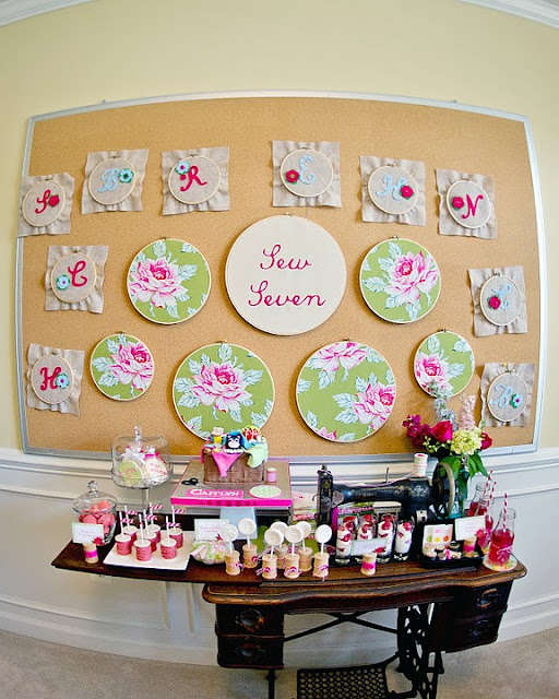 Kara s Party Ideas Vintage Sewing 7th Birthday Party - 59