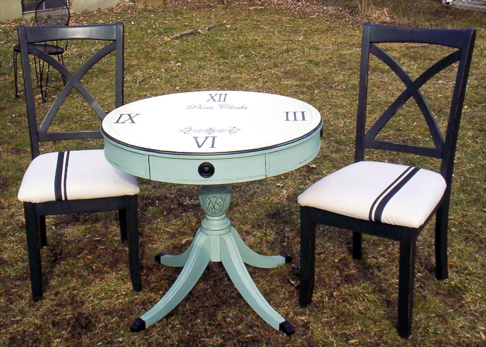 My Painted Stuff A Set of Drum Tables