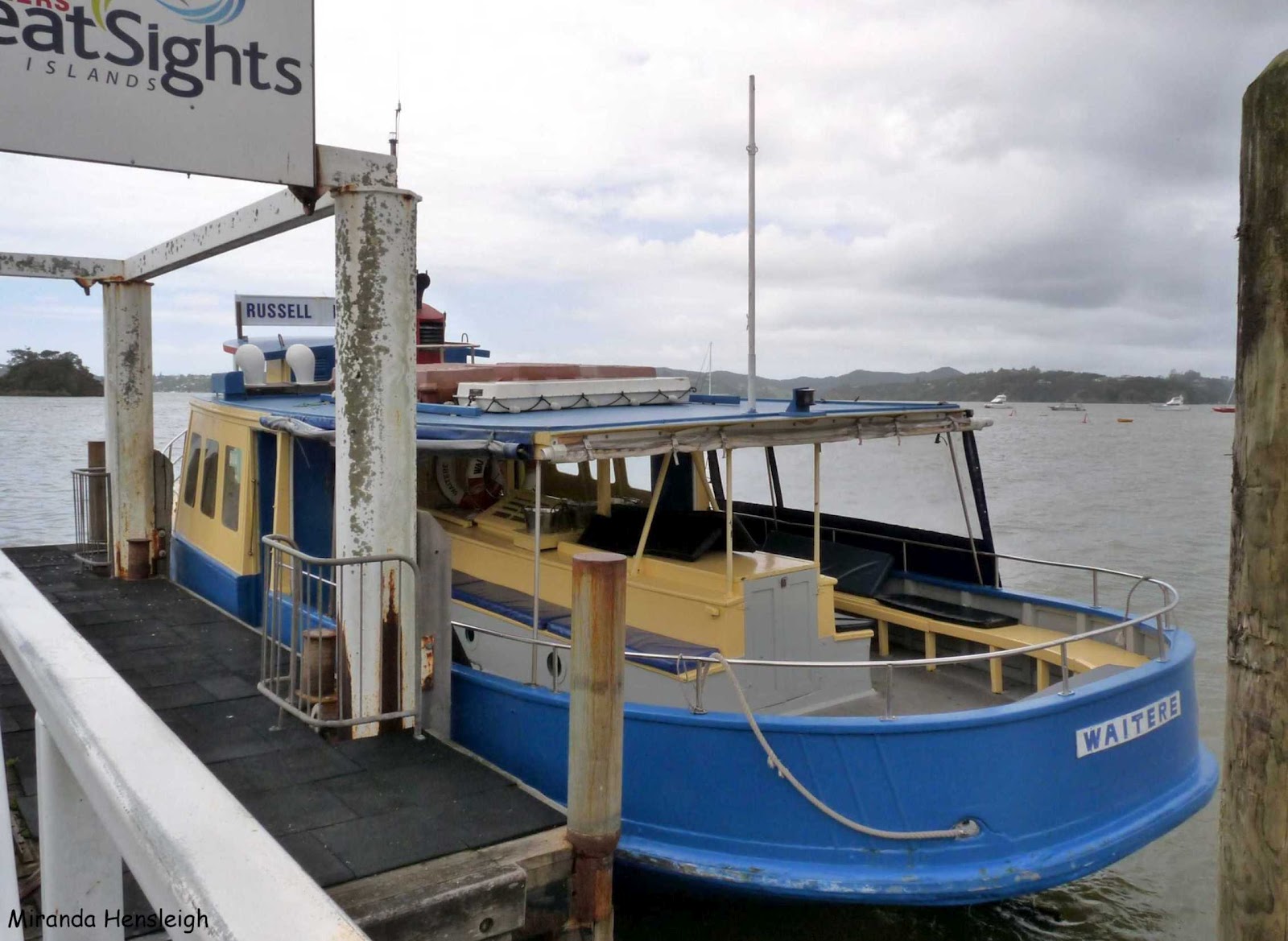 with Attitude Our Trip on the Russell Blue Ferry, the Waitere