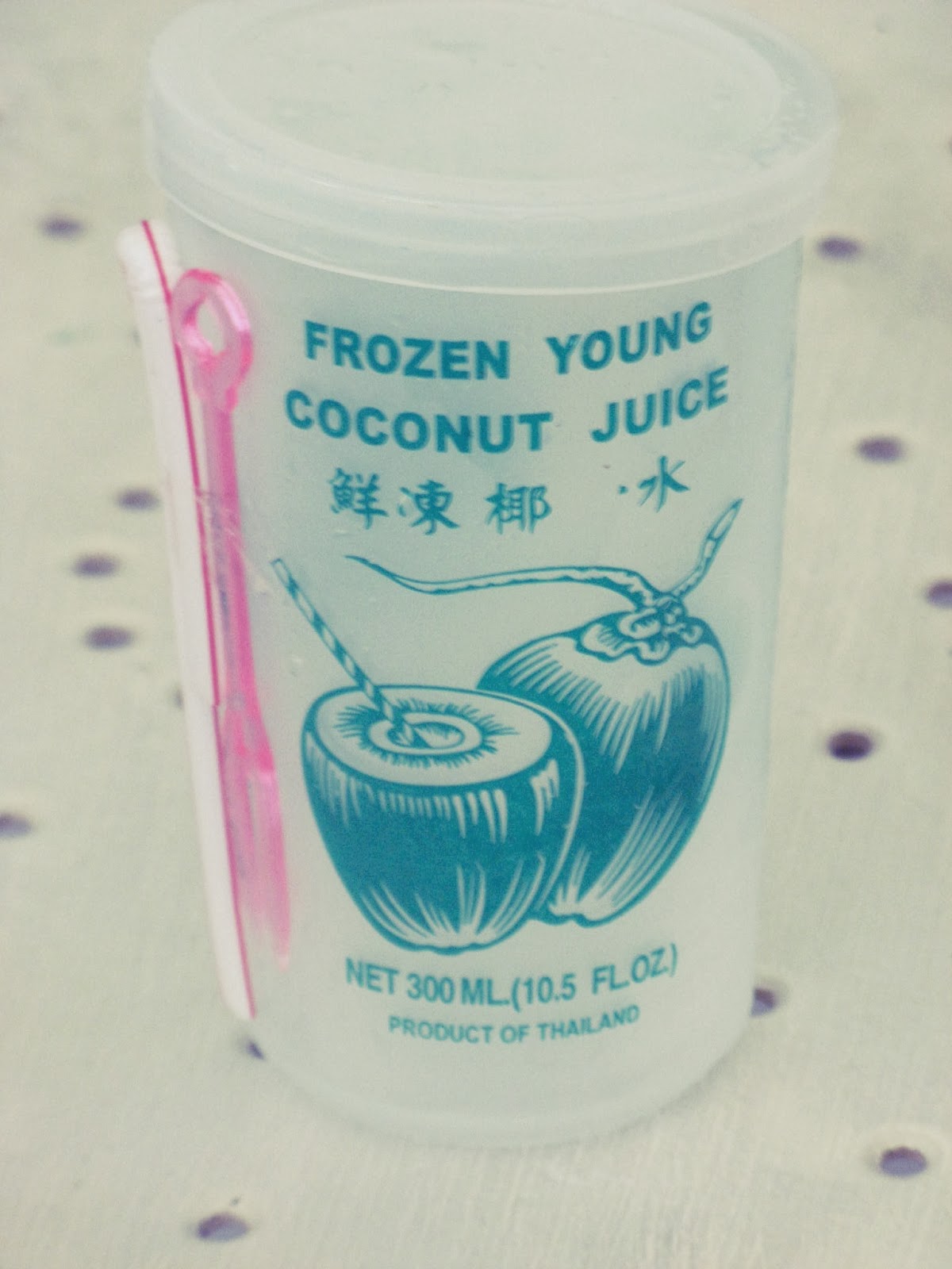 Does anyone know what brand of Thai coconut juice has large pieces of