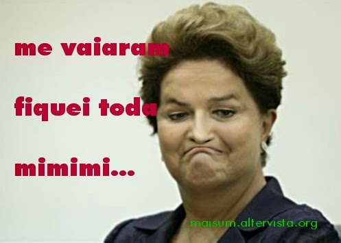 caricatura da dilma vaiada meme