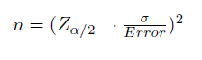 tamaño muestra intervalo fórmula