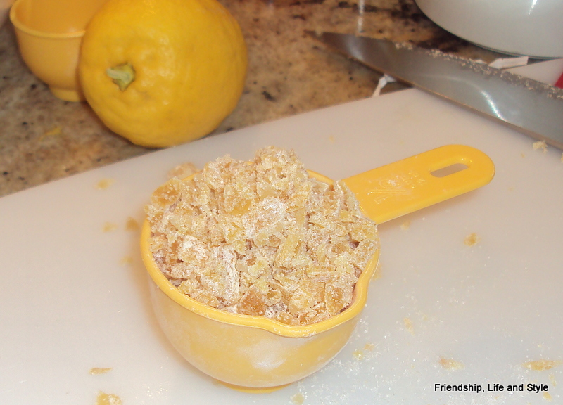 Friendship, Life and Style Lemon Glazed Candied Ginger Cookies