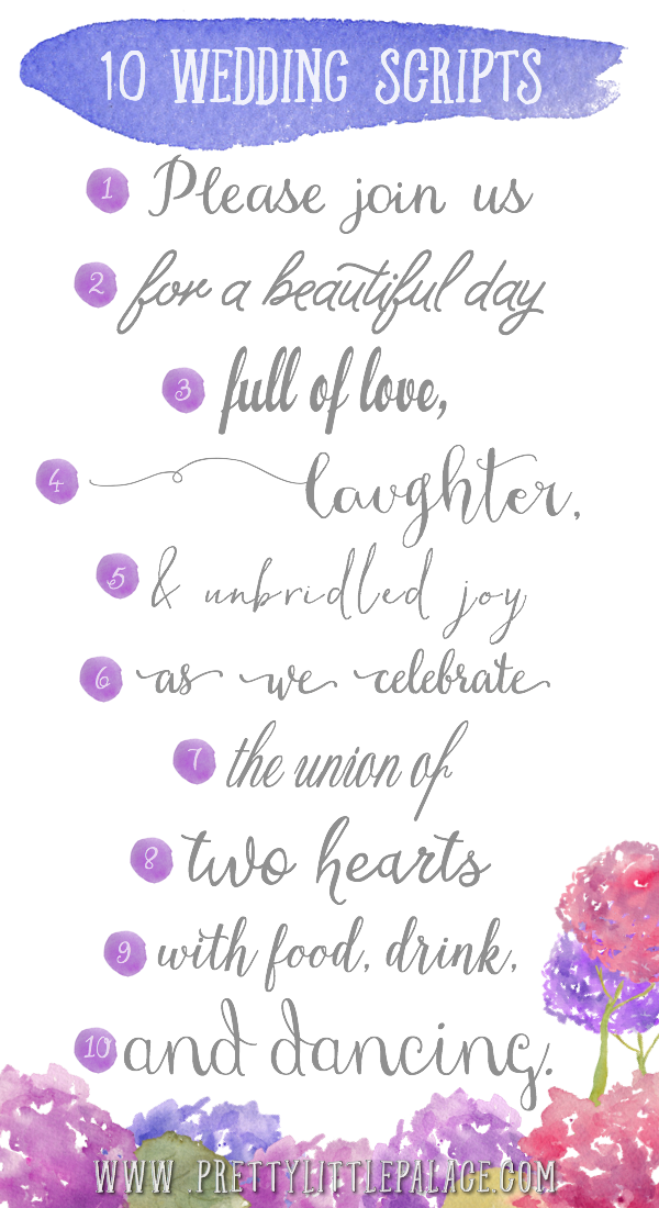wedding script font