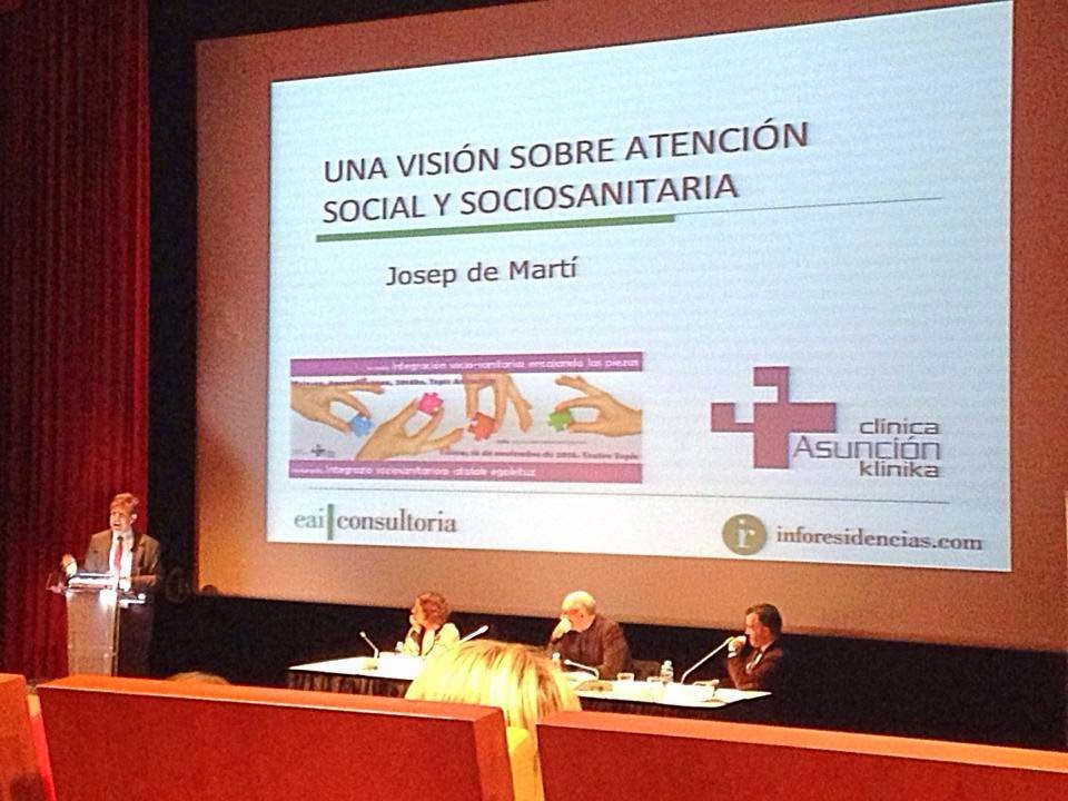 Jornada sociosanitaria en Tolosa Guipúzcoa Josep de Martí participando en jornada sociosanitaria