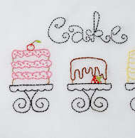 Cakes from Cake embroidery pattern packet