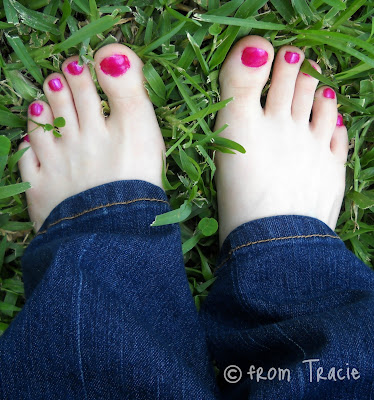 toes in grass