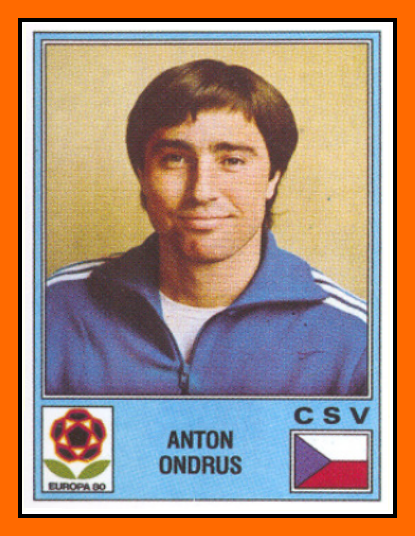 Anton+ONDRUS+Tchecoslovaquie+Panini+Euro+80