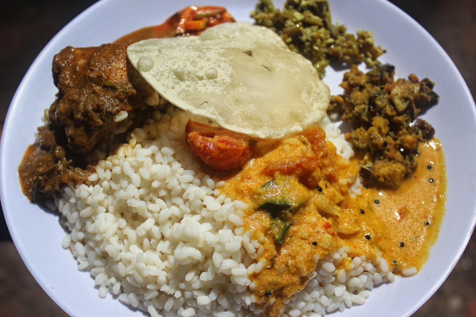 Maniyettan's Naadan Oonu (Read as Mani (Bro's) Traditional Lunch