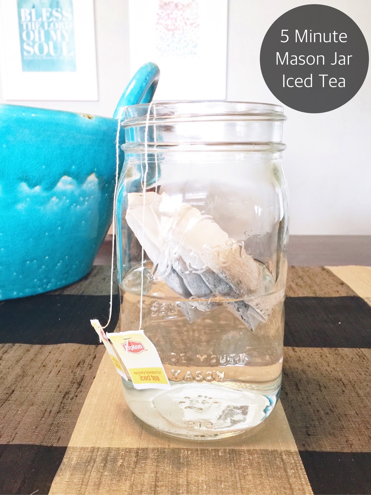 Nellie & Phoeb's 5 Minute Mason Jar Iced Tea