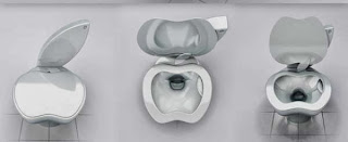 humorous apple toilet