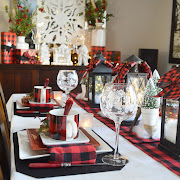 Christmas Apres Ski Tablescape