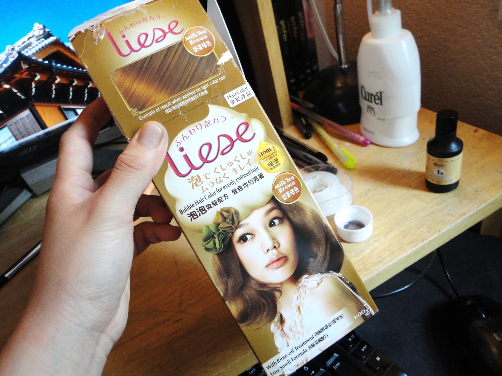 Do Re Mi I dyed my hurr! Kao Liese Bubble Hair Color, Milk Tea Brown