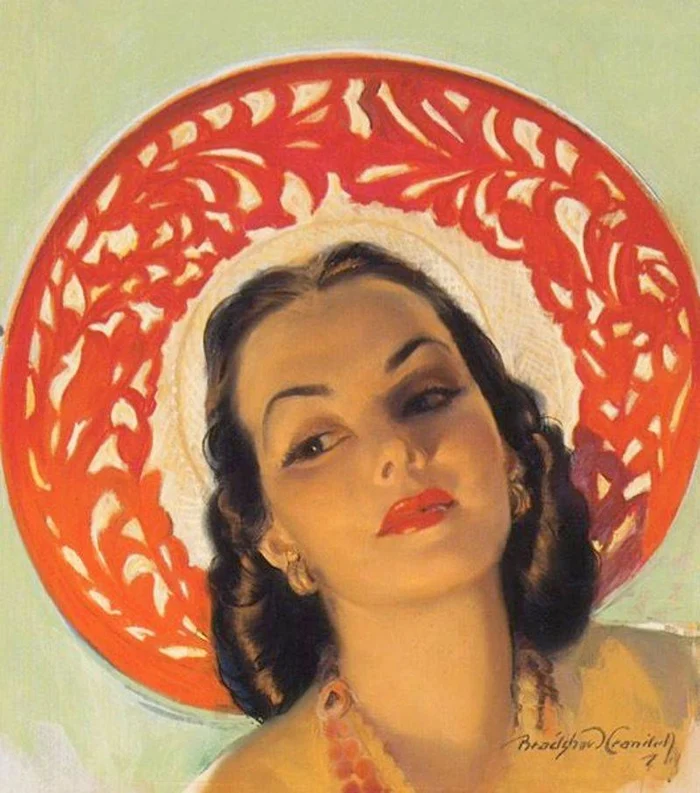 John Bradshaw Crandell 1896-1966 | American Glamour and Pin-Up painter