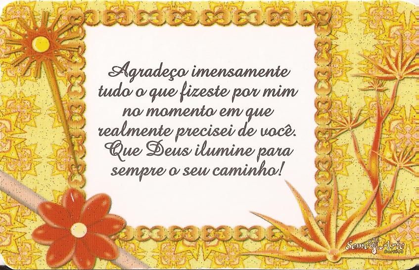 cartoes de agradecimento