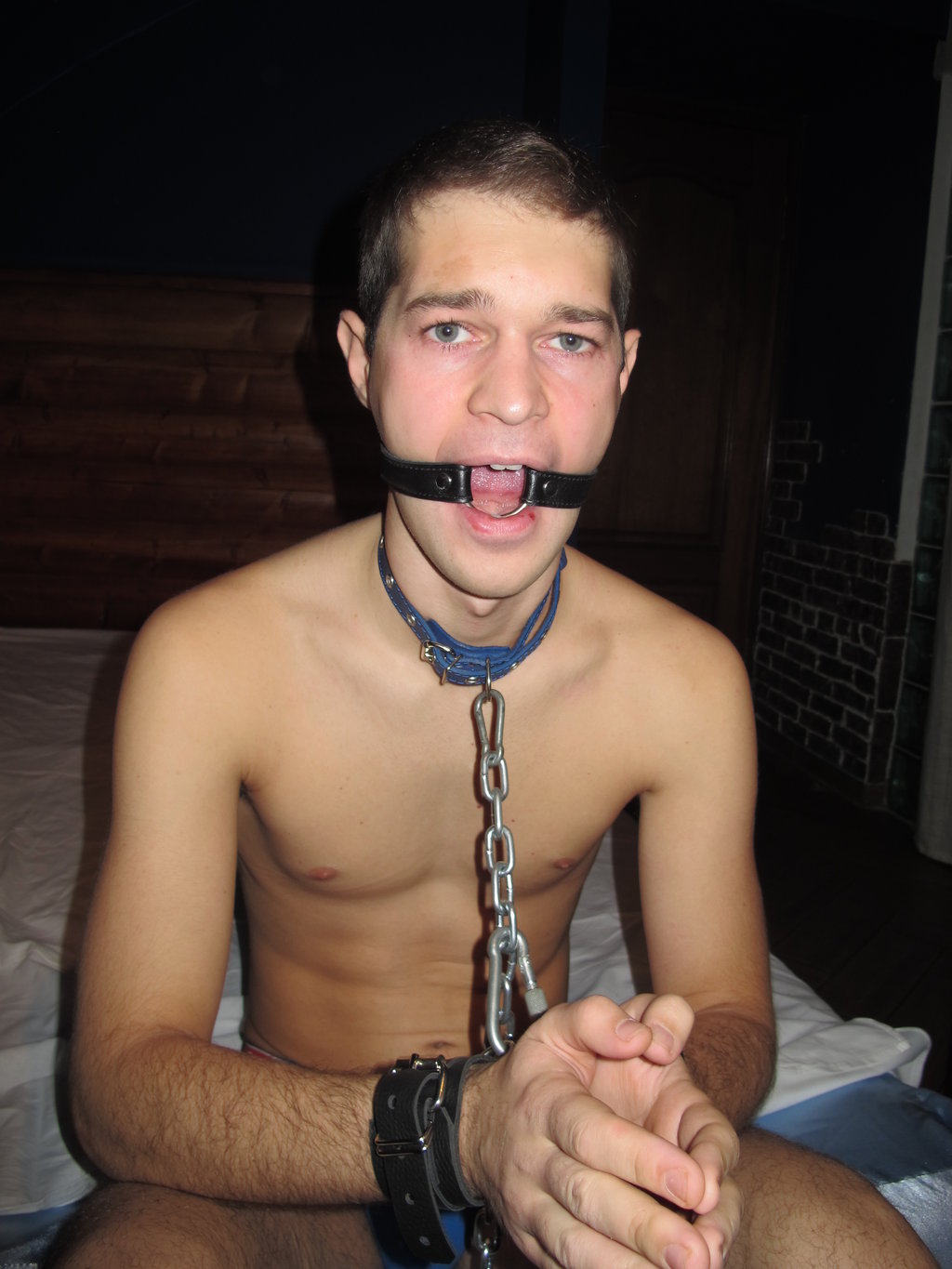 Male bondage collar photos