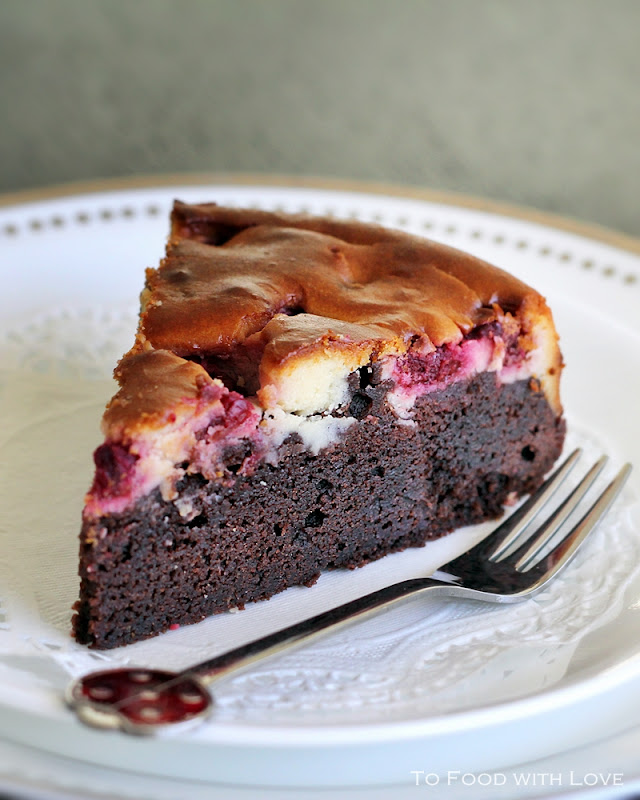 To Food with Love Chocolate and Cream Cheese Layer Cake