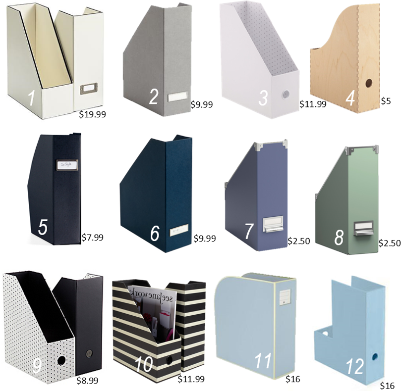 IRON & TWINE Magazine File Holders