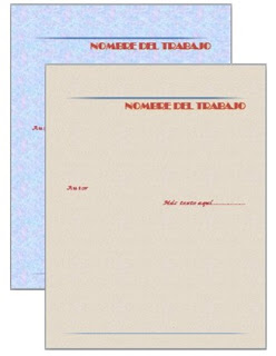 formato de caratulas en word
