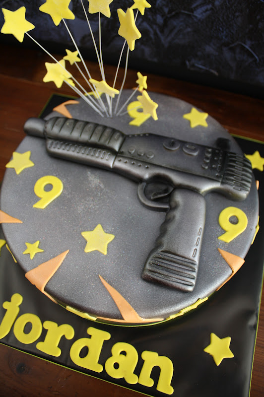 Sandy's Cakes Jordan's Laser Gun
