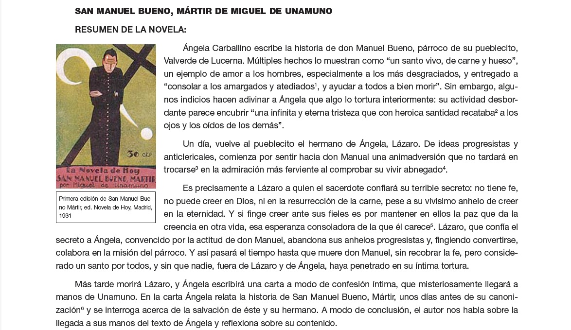 La Flor De Mi Palabra San Manuel Bueno Martir
