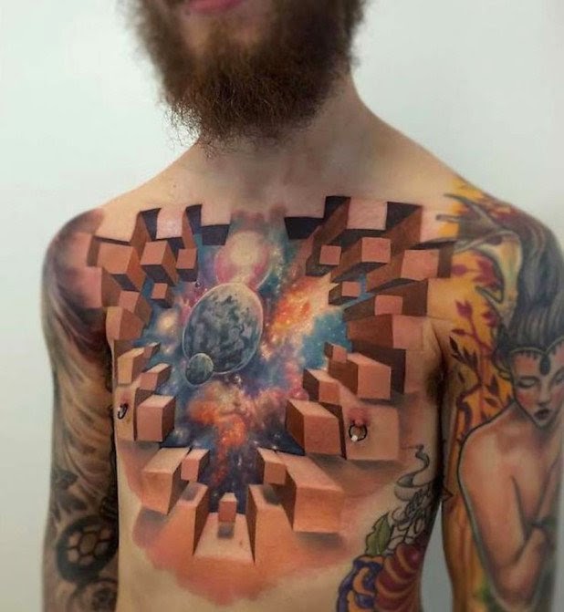 Beautiful & Vibrant Cosmic Tattoos Beautiful & Vibrant Cosmic Tattoos