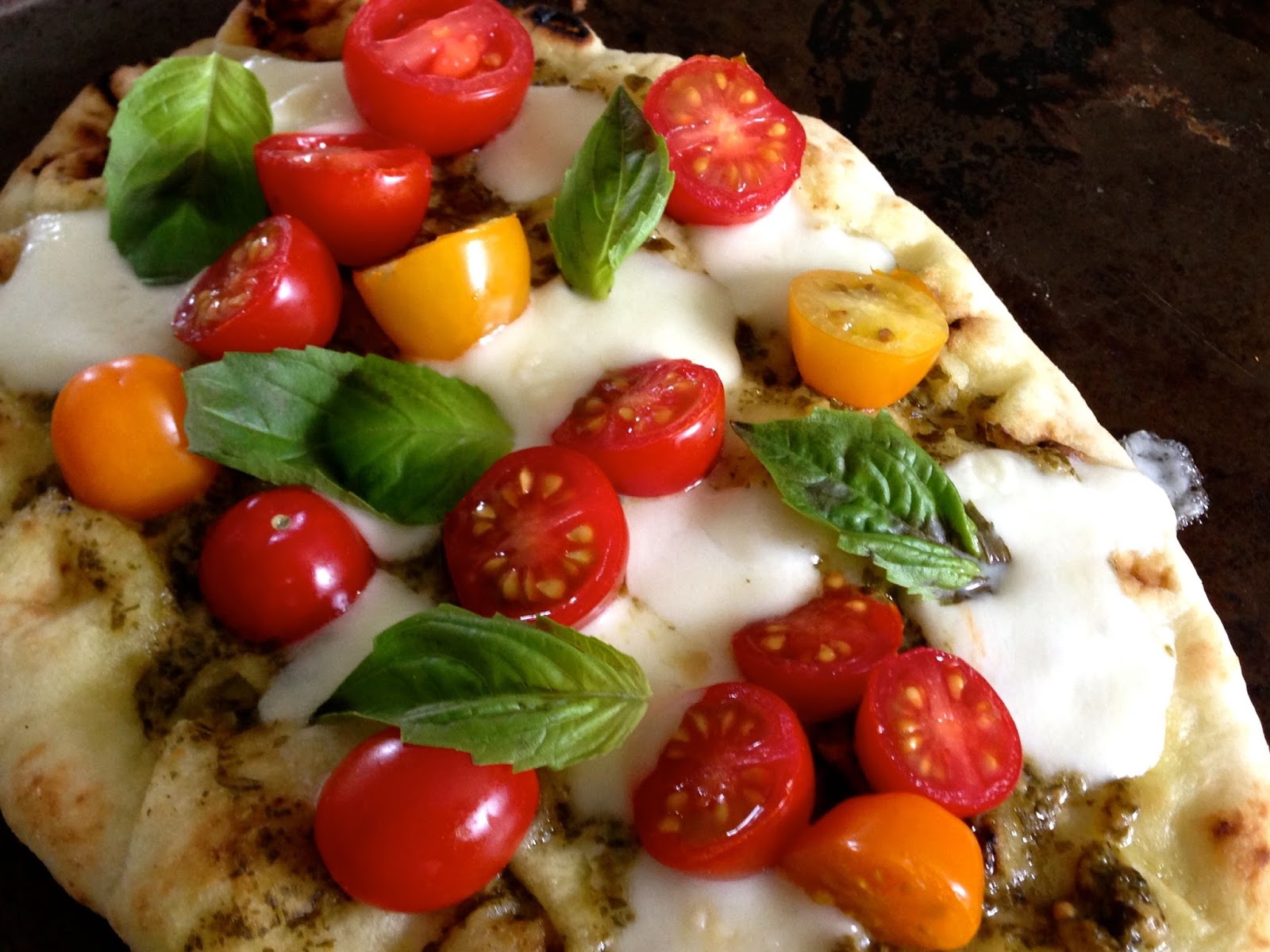 Pesto Caprese Flatbread