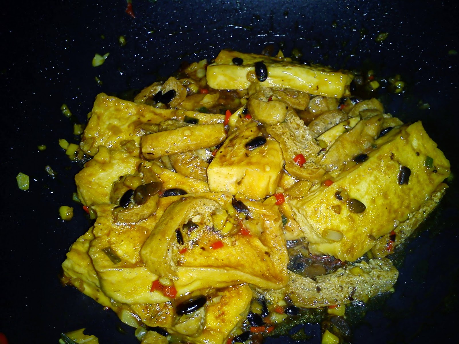 Cooking Pleasure Fried Bean Curd in Black Bean Sauce