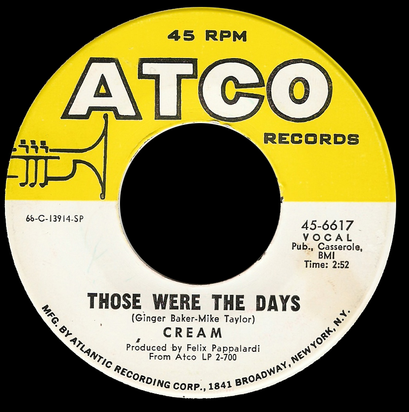 Reading between the Grooves Cream Those Were The Days