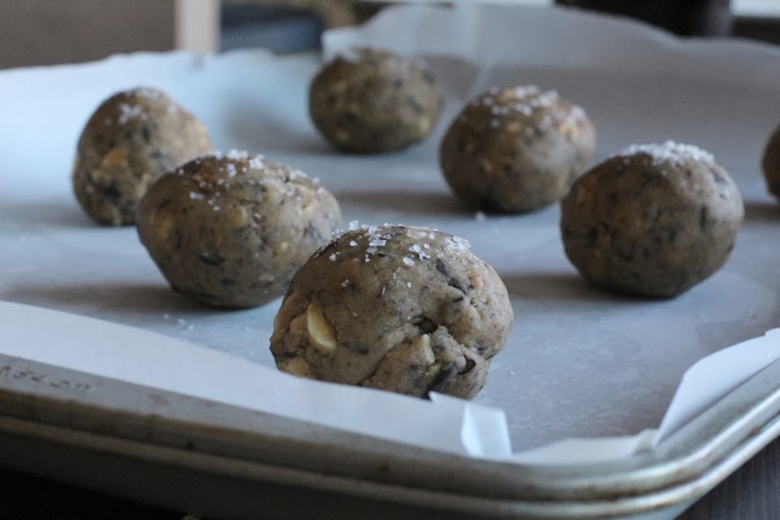 always remain awesome dark chocolate hazelnut sea salt cookies