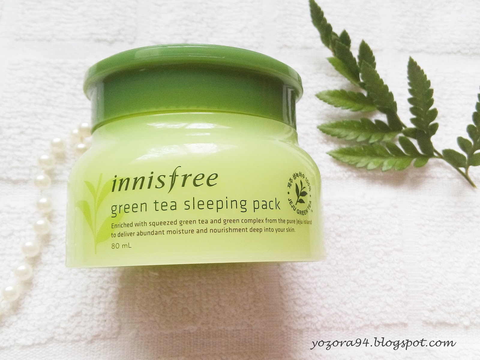 Review Innisfree Green Tea Sleeping Pack Ell's Beauty Diary ☁