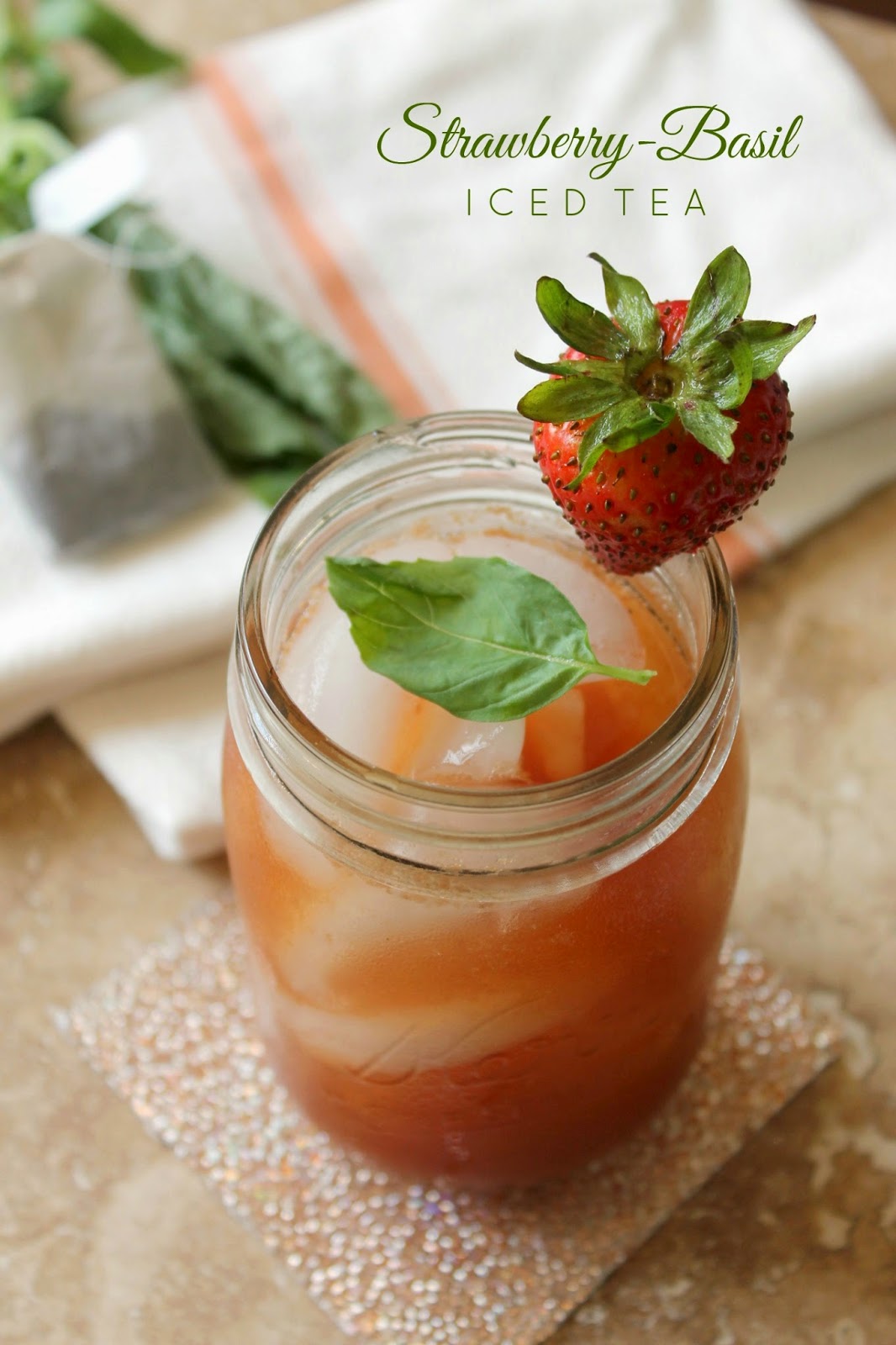 The Kitchen Prep StrawberryBasil Iced Tea