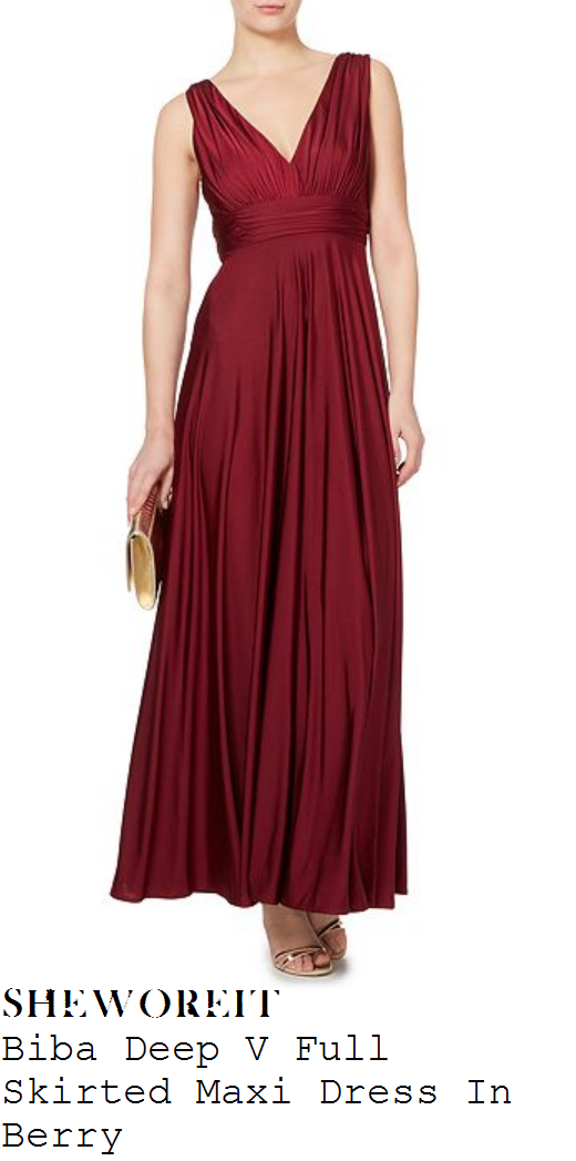 talulah-riley-burgundy-sleeveless-plunge-front-maxi-dress-baftas