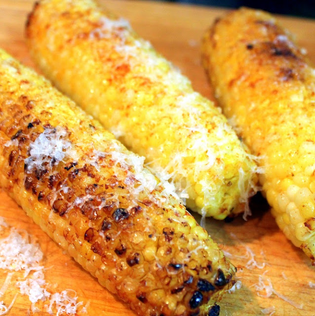 Inspired By eRecipeCards Parmesan Cheese Corn on the Cob Grilling