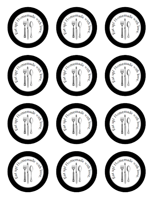 Free Homemade Food Gift Label Printable (using Avery Round Labels)