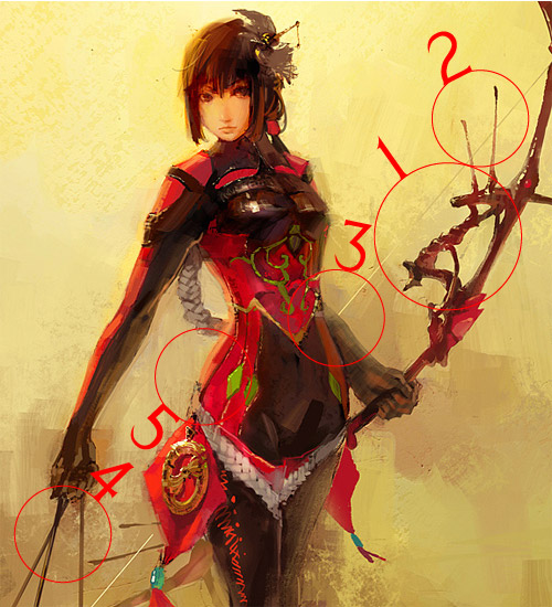 Crap Archery Red manga archer woman