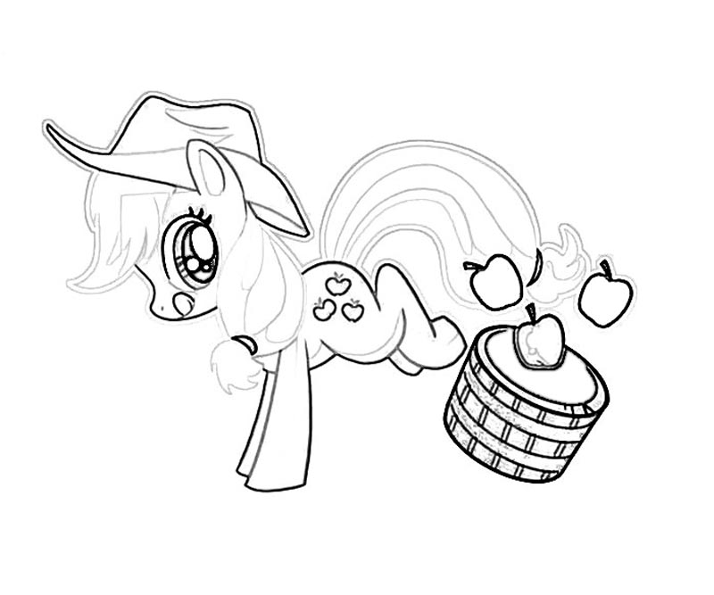 Applejack Coloring Pages Applejack Coloring Pages