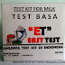Milk Test Kit - Test Basa merk ET