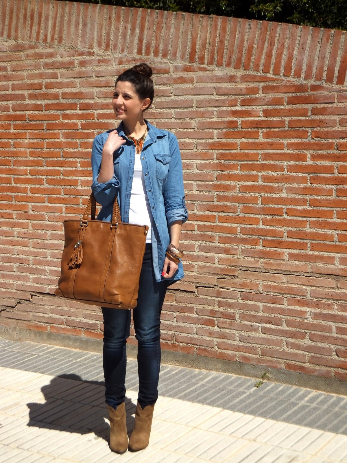Double Denim In Front Row Style