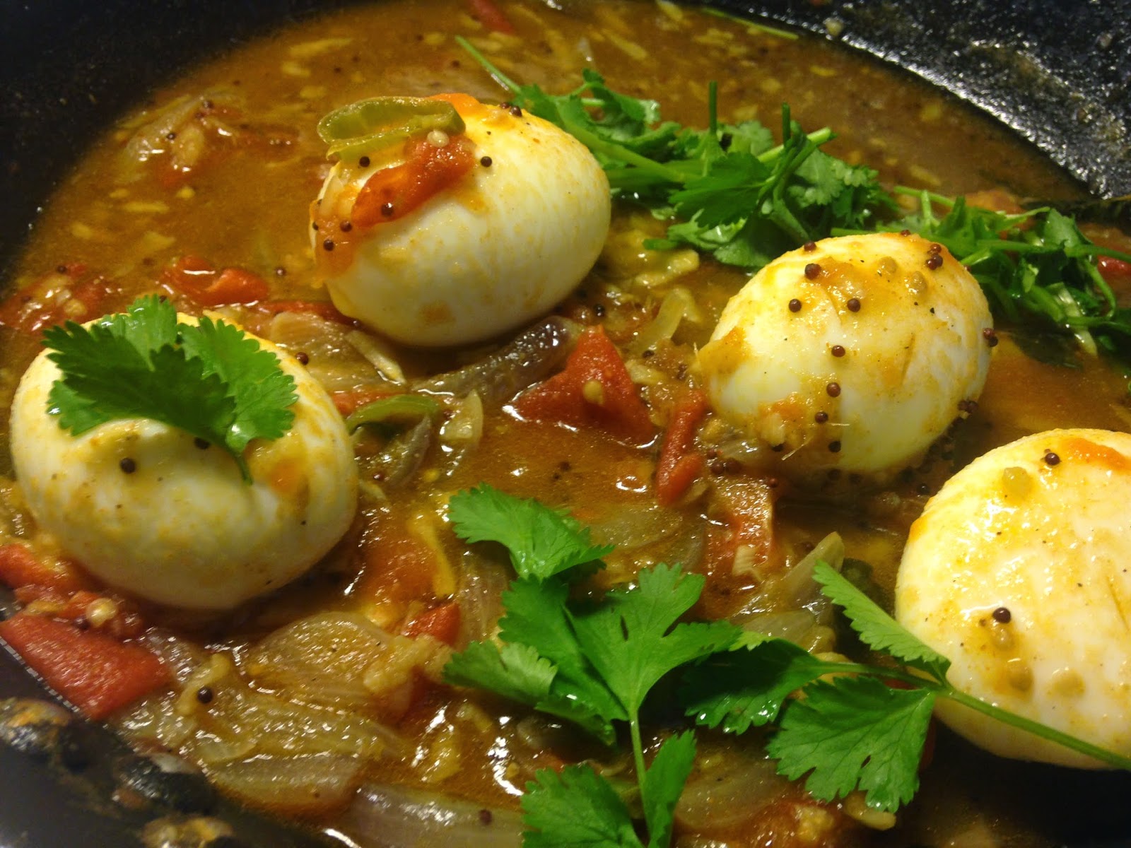 Effervescence Egg Curry in coconut milk