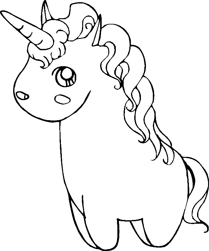 printable cute unicorn coloring pages