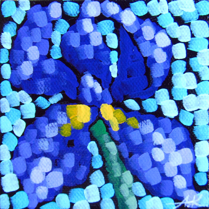 Aaron Kloss — Painting Diary Blooming Iris paintings