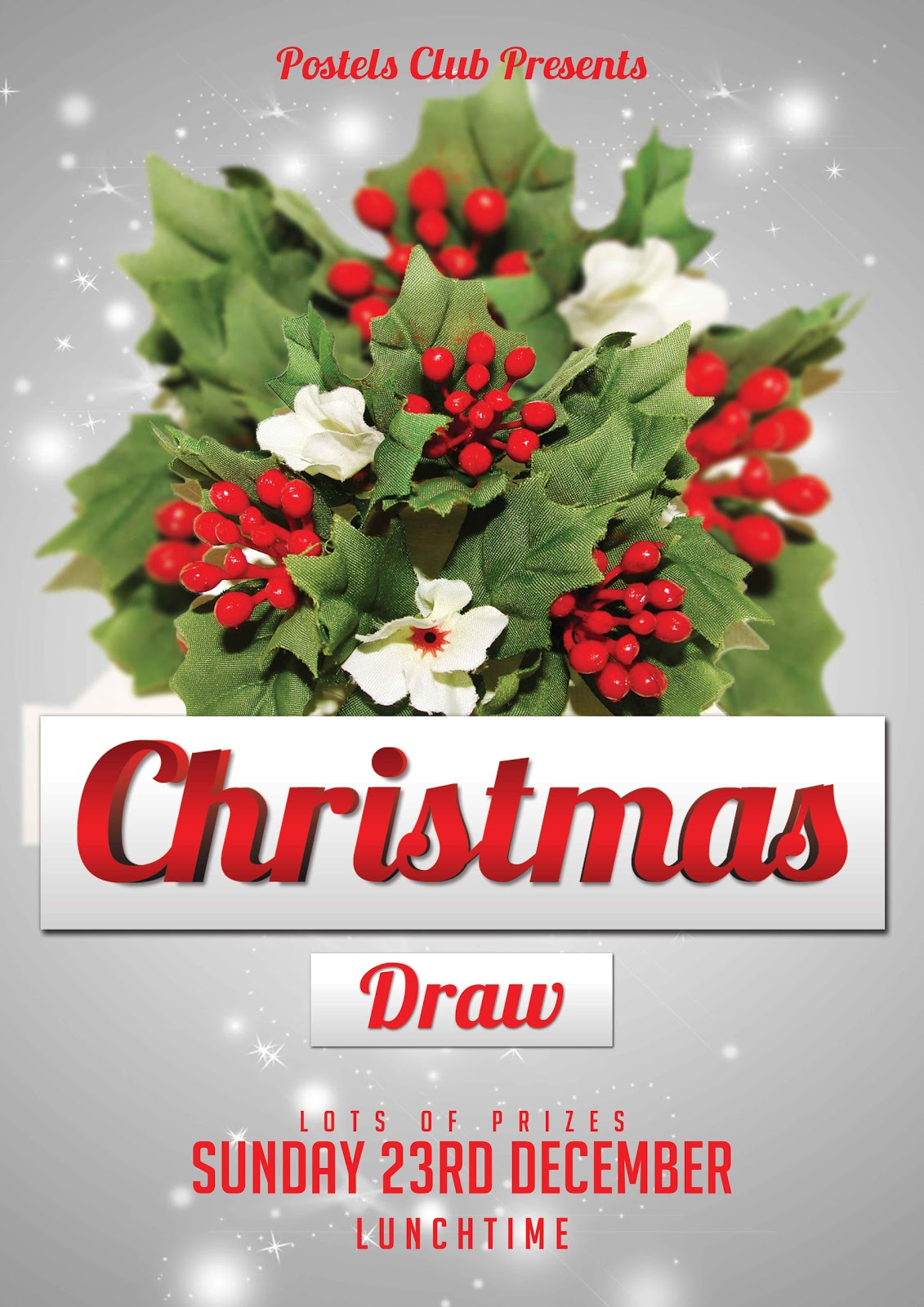 christmas raffle poster templates