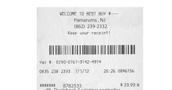 best buy receipt template