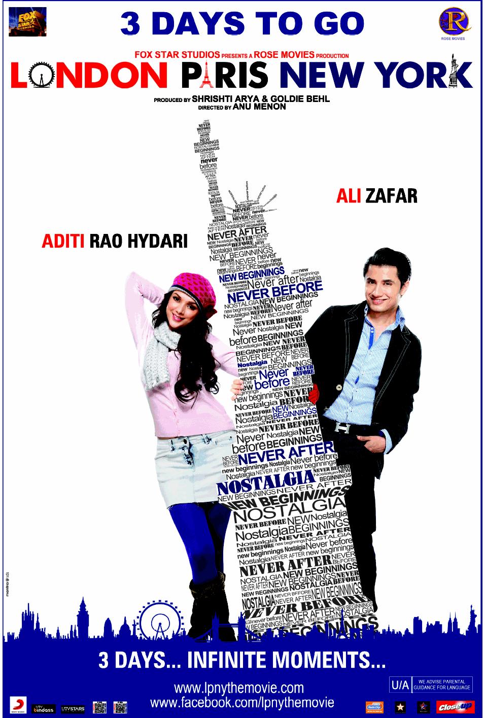 London Paris New York Hinding Movie First Look Posters Cast