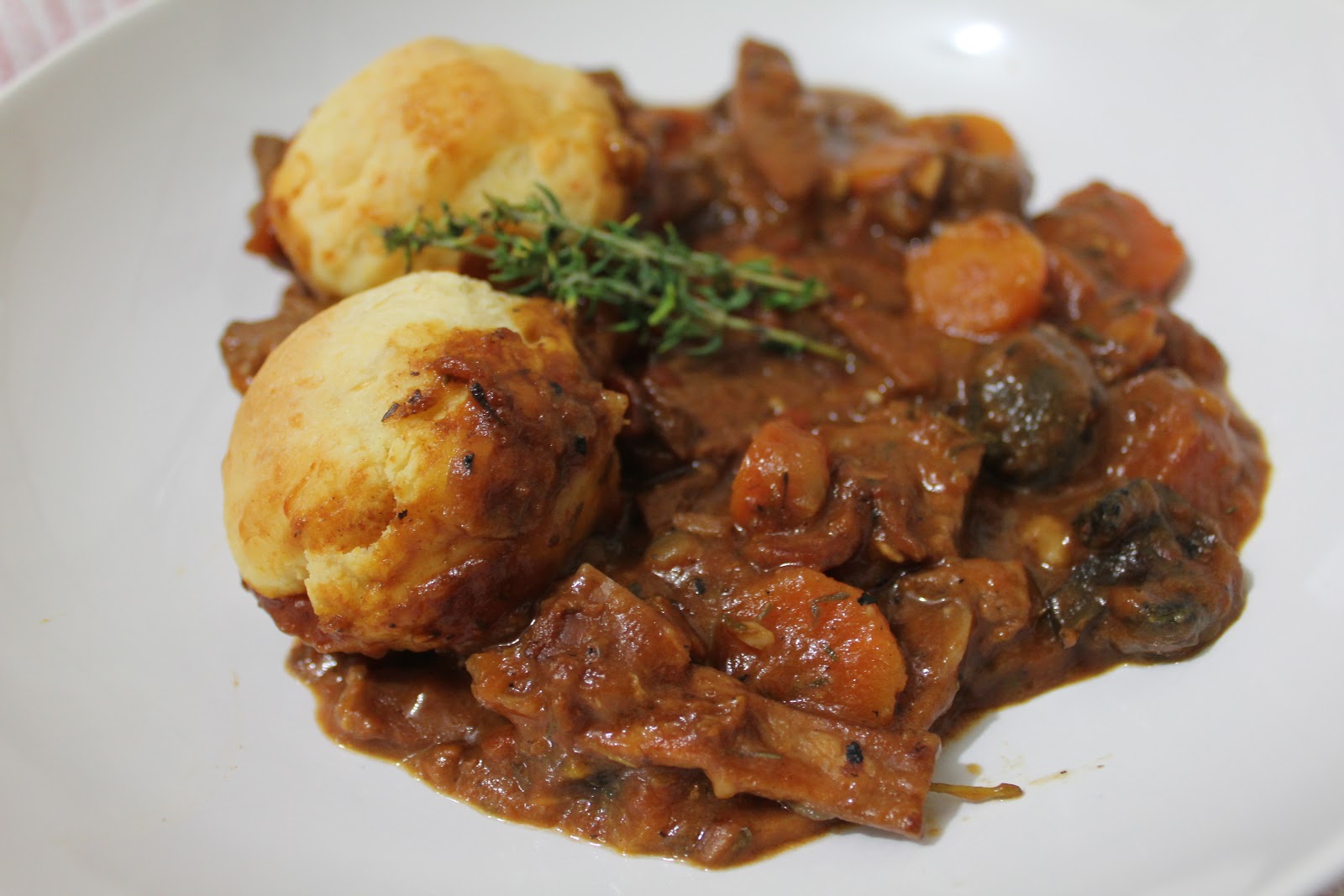 Beef and Bacon Casserole with Cheese Dumplings A Dash Of Flavour